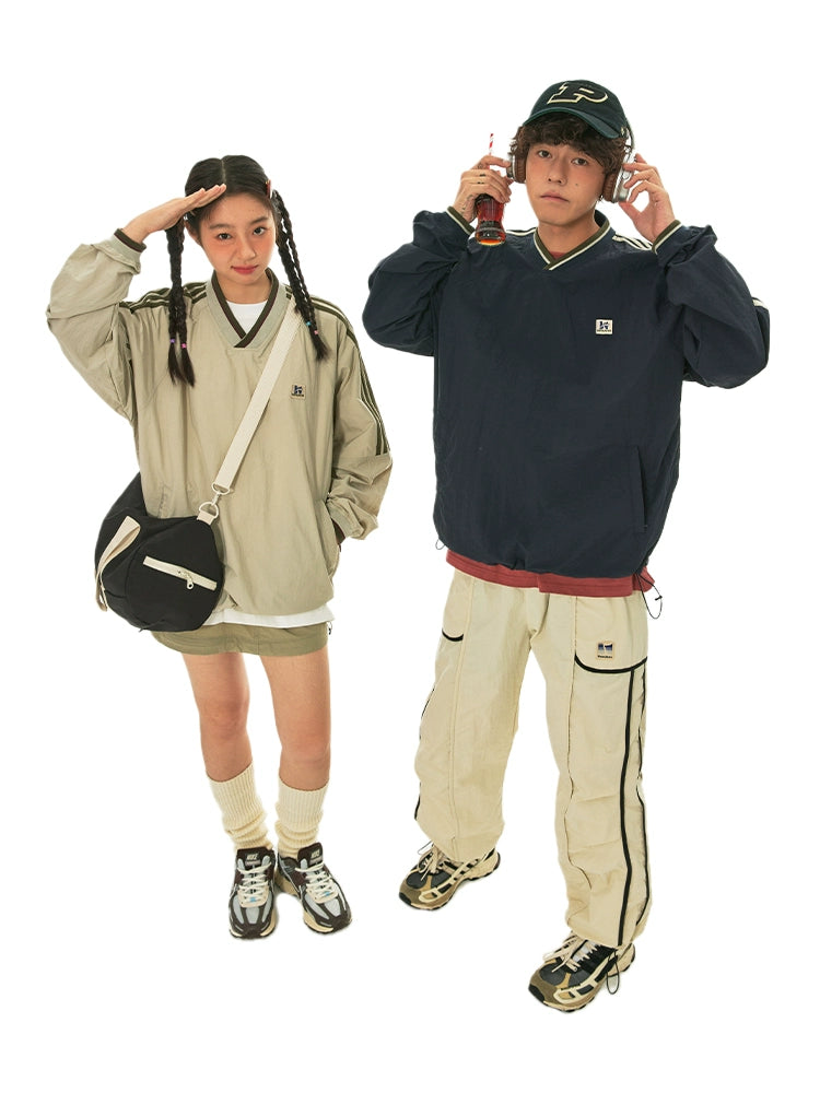ヴィンテージ風 Vネック スウェット  OL1815