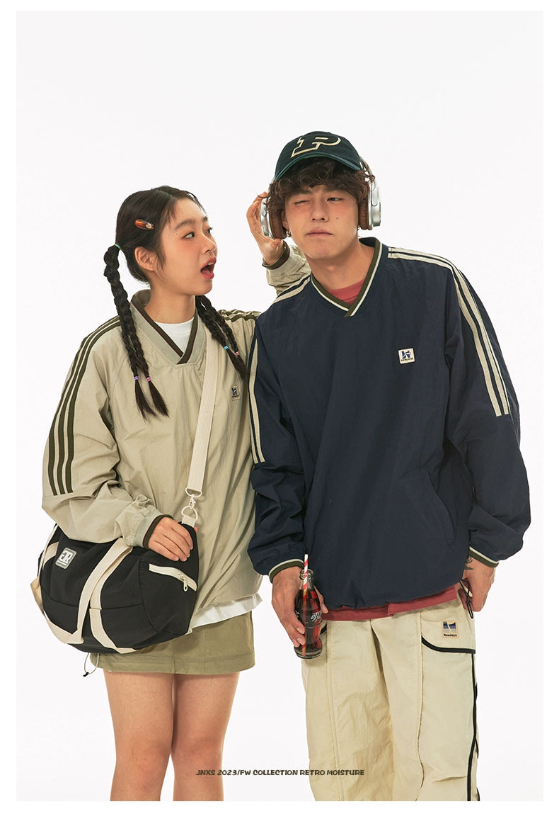 ヴィンテージ風 Vネック スウェット  OL1815