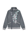 Music Note Polka Dot Stand Collar Zip Jacket OL2476 oliviroa オリヴィオラ