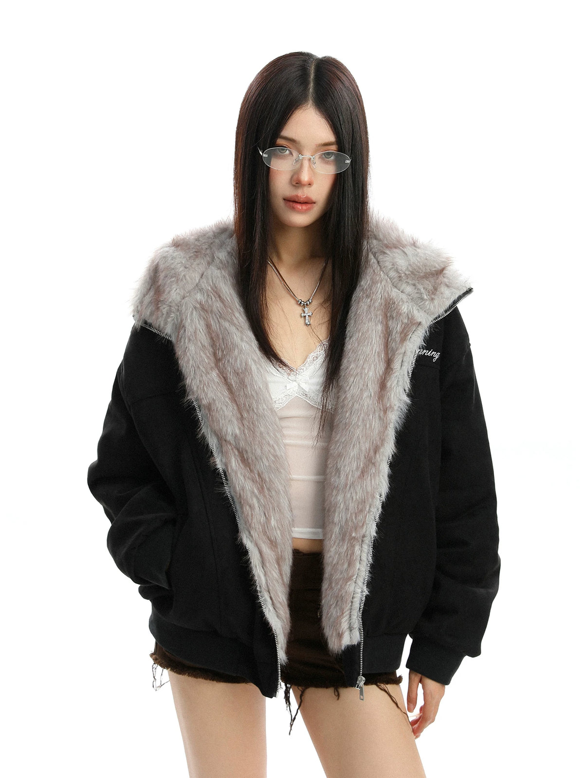 Detachable Bunny Ear Hooded Padded Jacket OL2473 oliviroa オリヴィオラ