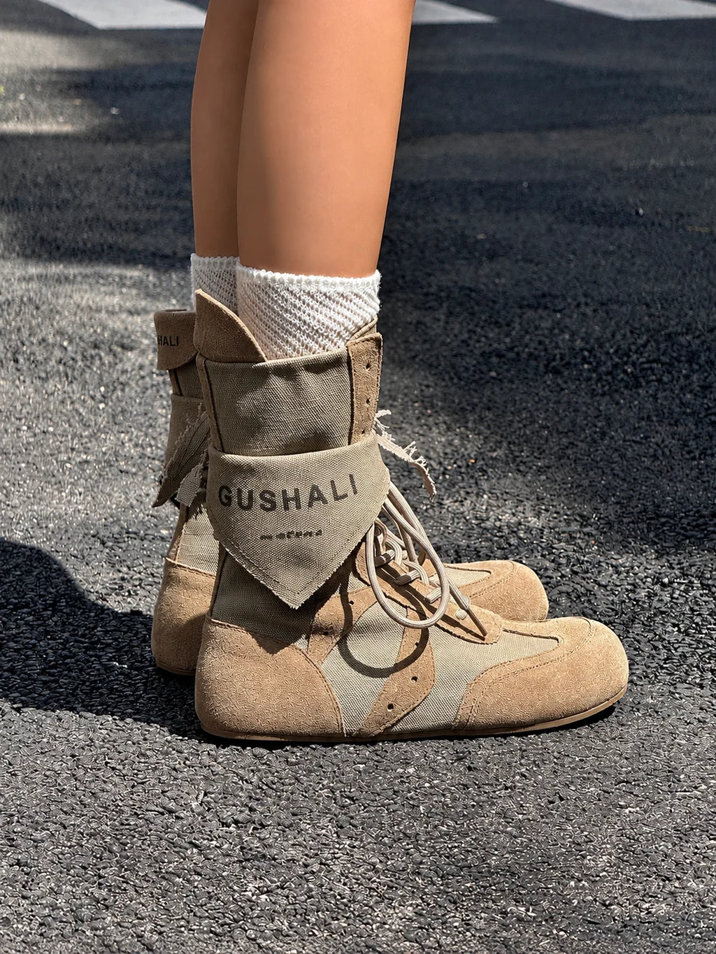 Lace Up Ankle Boots OLA075 oliviroa オリヴィオラ