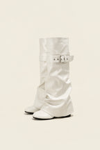 Retro Slouchy Tall Boots OLA065 oliviroa オリヴィオラ