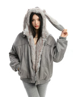 Detachable Bunny Ear Hooded Padded Jacket OL2473 oliviroa オリヴィオラ