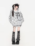 Anime Girl Star Fur Trim Zip Hoodie OL2474 oliviroa オリヴィオラ