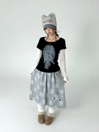 Polka Dot Pocket Midi Skirt OL2478 oliviroa オリヴィオラ