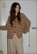 レトロボーダークルーニット   OL1878