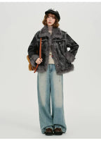 ムラ染めフェイクムートンジャケット   OL1887