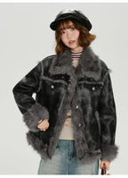 ムラ染めフェイクムートンジャケット   OL1887