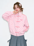 Polka Dot Frog Closure Zip Jacket OL2459 oliviroa オリヴィオラ