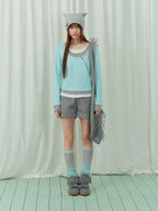 Asymmetric Zip Layered Top OL2466 oliviroa オリヴィオラ