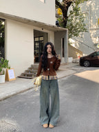 ゆるめシルエット ニットトップス