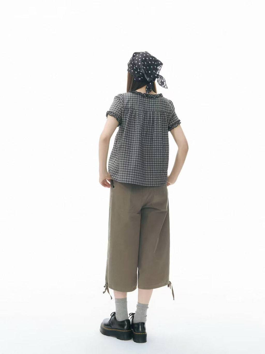 Contrast Plaid Shirt OL2341