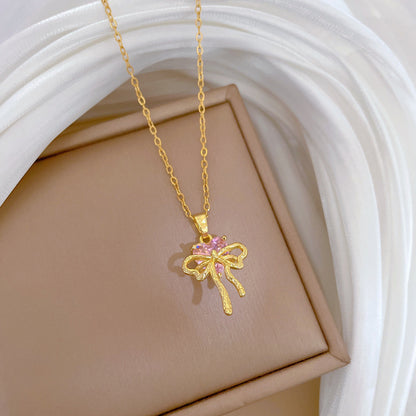 Heartfelt Bow Necklace
