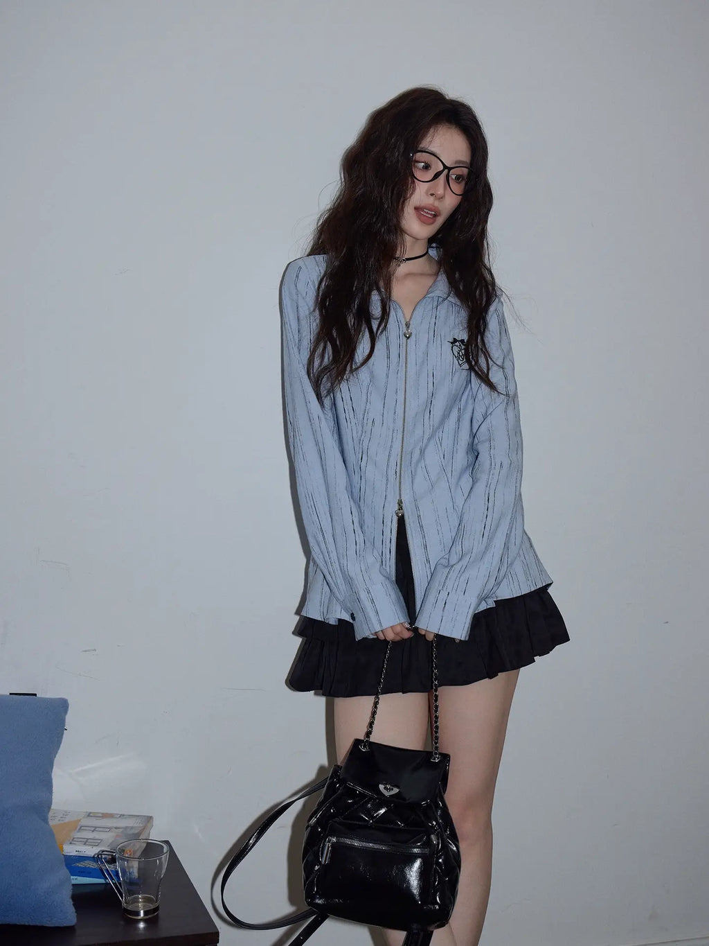 韓国ファッション y2k スタイル ジャケット シャツ