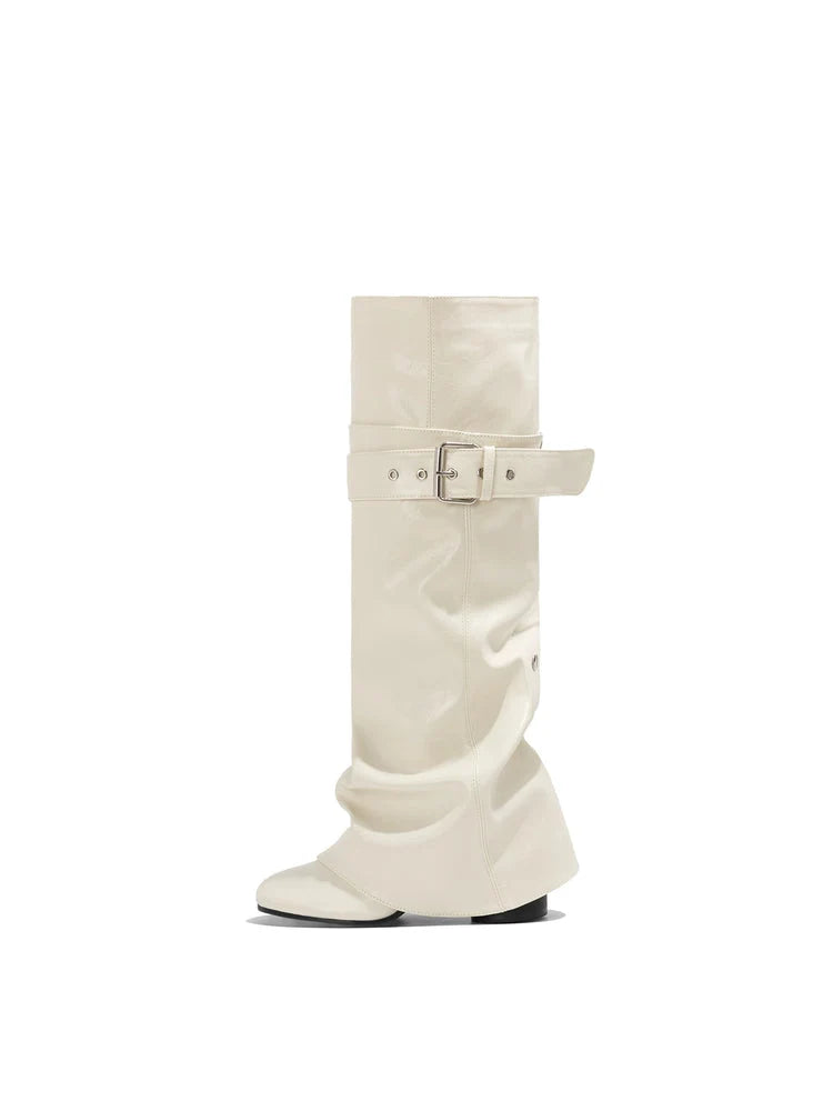Retro Slouchy Tall Boots OLA065 oliviroa オリヴィオラ