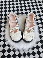 Bat Bow Cross Platform Shoes OLA068 oliviroa オリヴィオラ