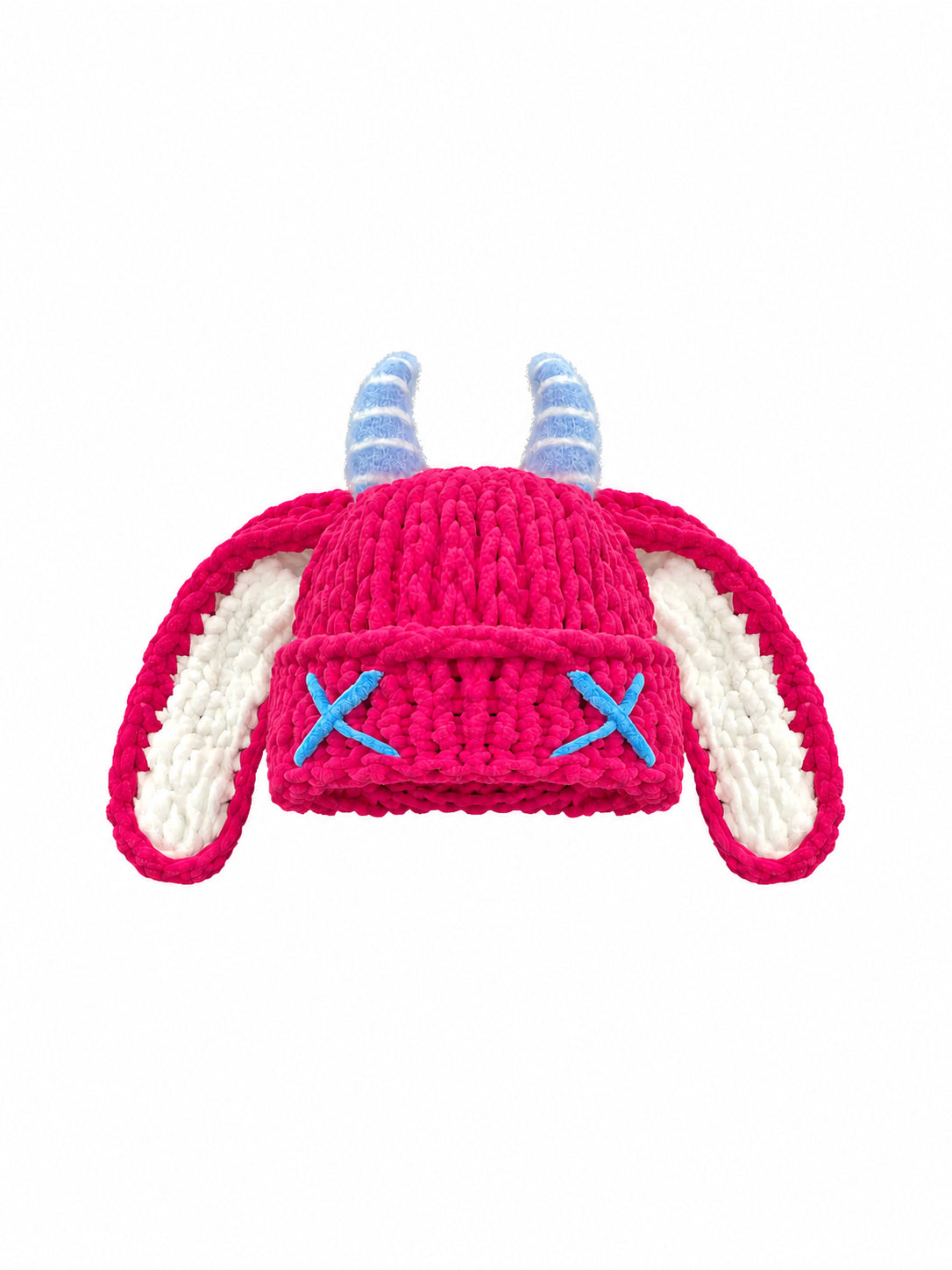 Horn Detail Knit Earflap Hat OLA080 oliviroa オリヴィオラ