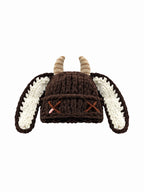 Horn Detail Knit Earflap Hat OLA080 oliviroa オリヴィオラ