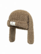 Label Patch Fluffy Earflap Hat OLA081 oliviroa オリヴィオラ