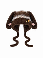 Star Detail Fluffy Earflap Hat OLA082 oliviroa オリヴィオラ