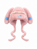 Star Detail Fluffy Earflap Hat OLA082 oliviroa オリヴィオラ