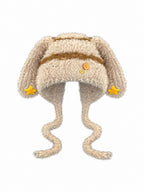 Star Detail Fluffy Earflap Hat OLA082 oliviroa オリヴィオラ