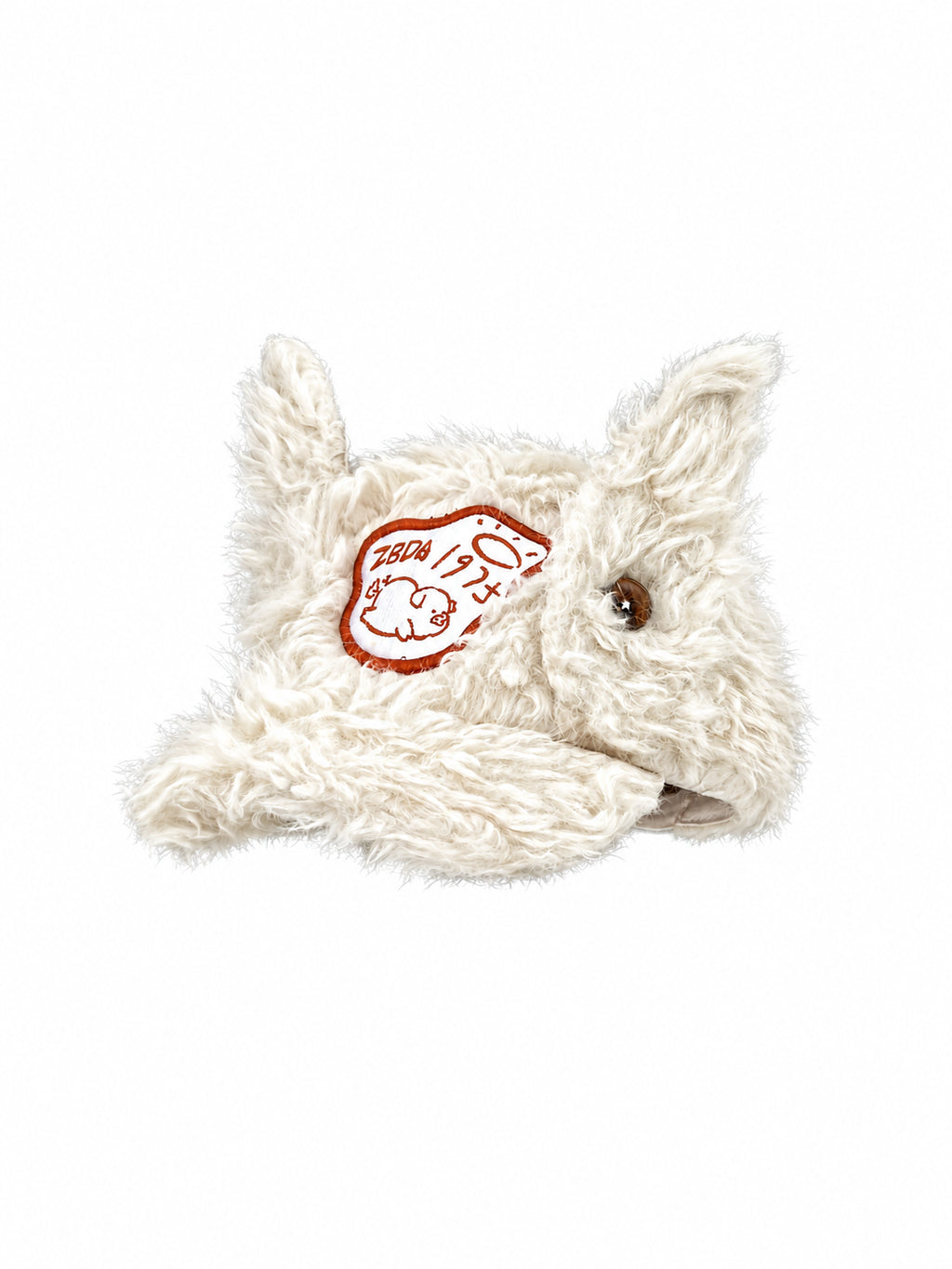 Pig Embroidery Furry Cap OLA083 oliviroa オリヴィオラ