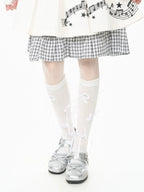 Star and Bow Tie Leg Warmers OLA021 oliviroa オリヴィオラ