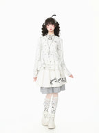 Star and Bow Tie Leg Warmers OLA021 oliviroa オリヴィオラ